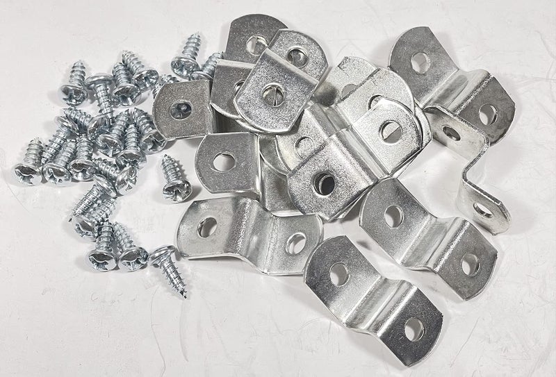 888 Corp 3/8" Canvas Offset Clips with Screws Extra Heavy Duty 10 Pack - Image 1